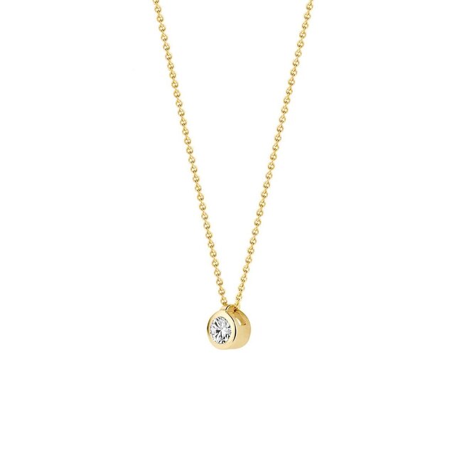 Blush 3067YZI Ketting 14 krt geelgoud met zirkonia