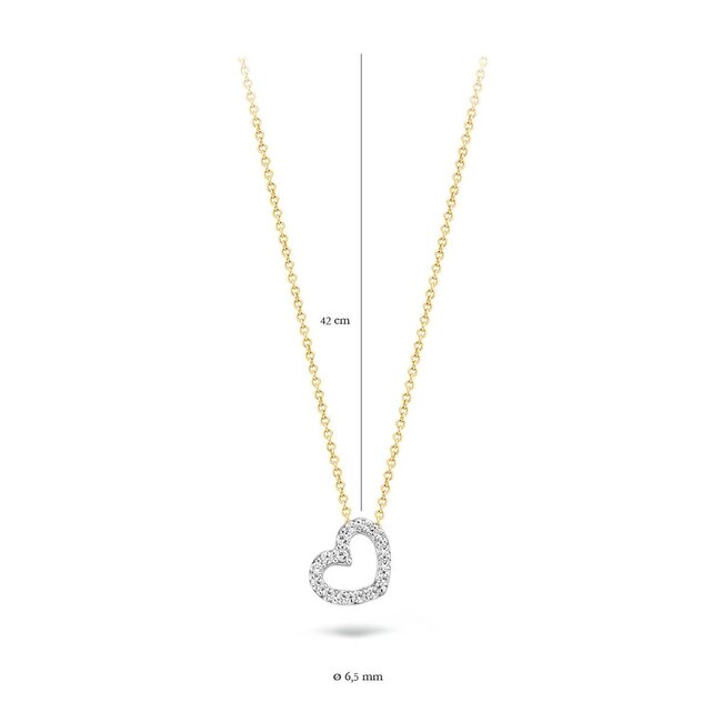 Blush 3072BZI Ketting 14 krt geelgoud met zirkonia