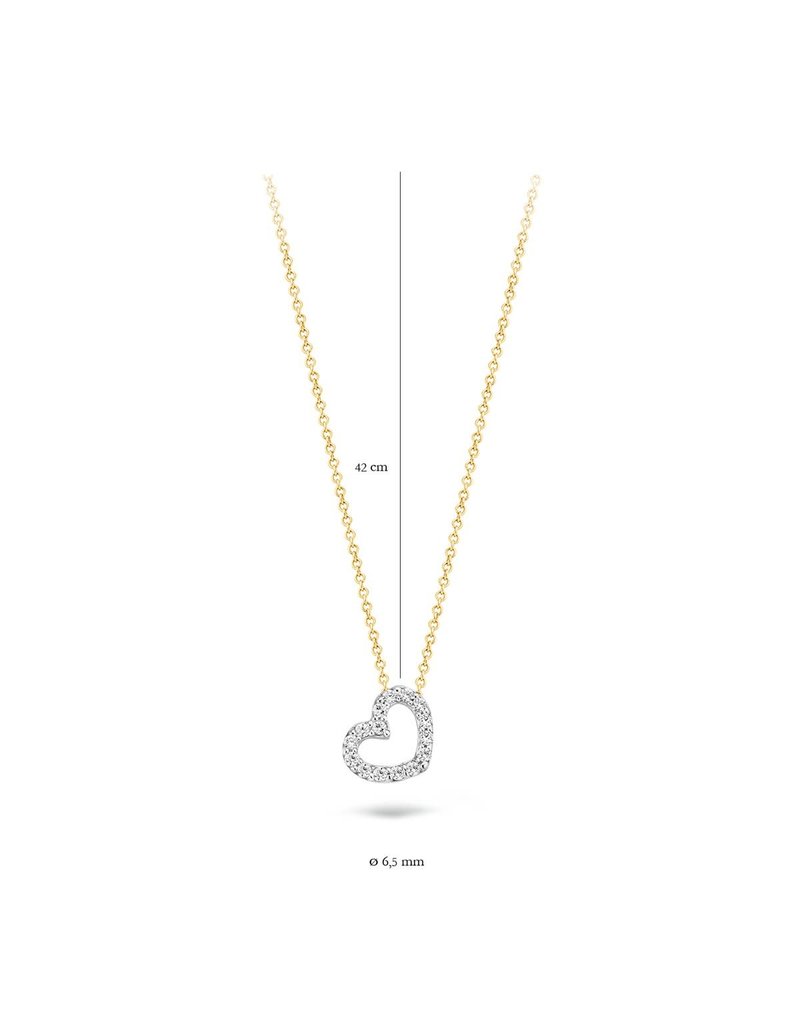 Blush 3072BZI Ketting 14 krt geelgoud met zirkonia