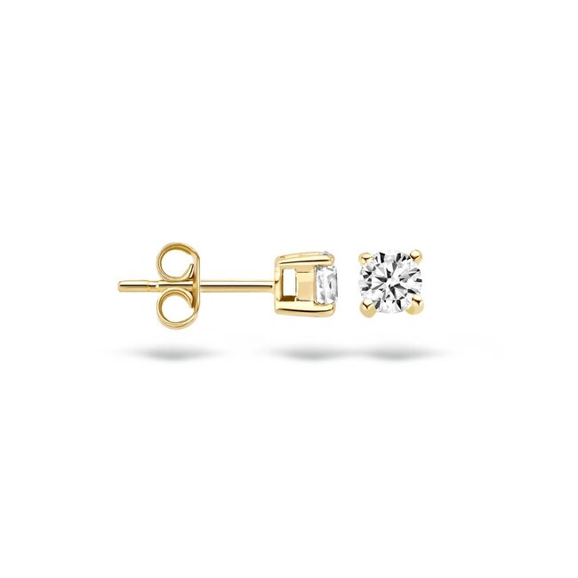 Blush 7128YZI Oorbellen 14 krt geelgoud met zirkonia