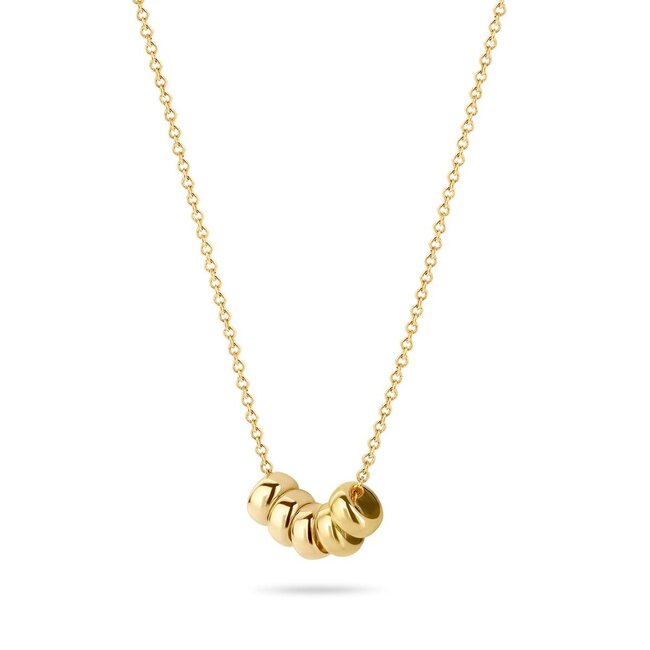 Blush Blush Collier met Hanger 3087YGO 14k Geelgoud met ronde Hangertjes 3,75mm x 42cm