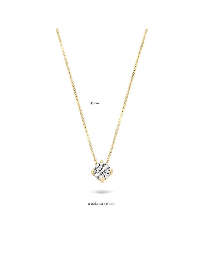 Blush 3057YZI Ketting 14 krt geelgoud met zirkonia