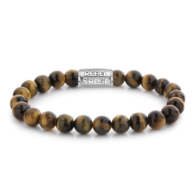 Rebel & Rose RR-80042-S-M Armband Brown Sugar - 8mm
