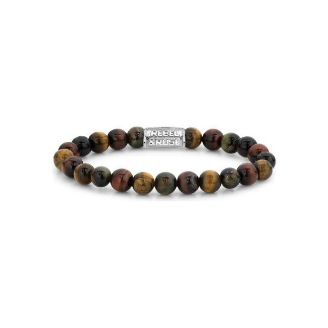 Rebel & Rose RR-80009-S-M Armband Who is afraid of the Tiger - 8MM