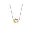 Ti Sento Milano  Ti Sento collier 3915SY/42 Zilver verguld ringen