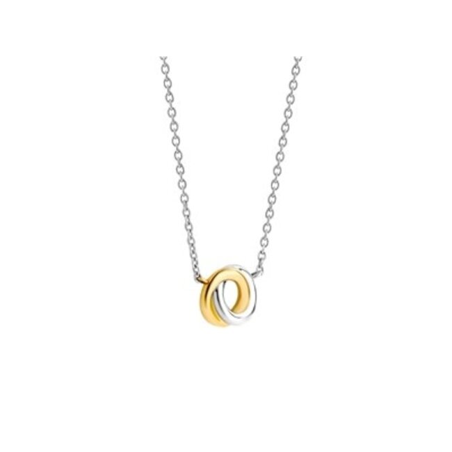Ti Sento Milano  Ti Sento collier 3915SY/42 Zilver verguld ringen