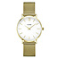 Cluse CW0101203007  Minuit Mesh Gold White horloge