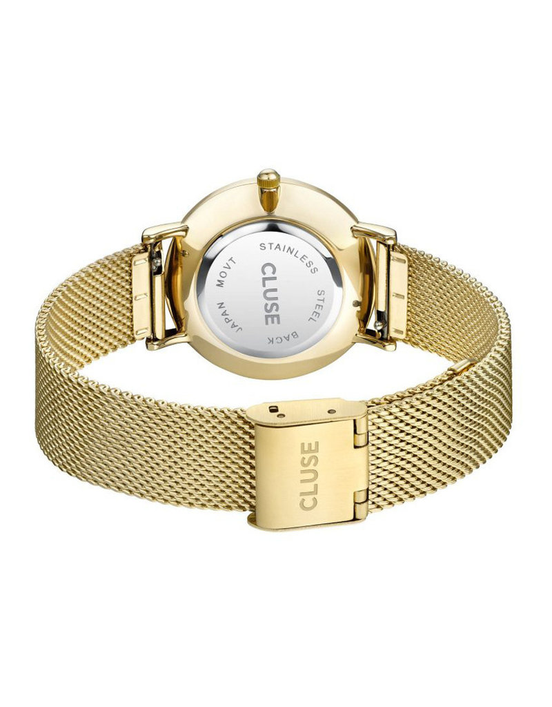 Cluse CW0101203007  Minuit Mesh Gold White horloge