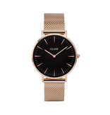 Cluse CW0101201003 LA Bohème Mesh Rose Gold Black horloge