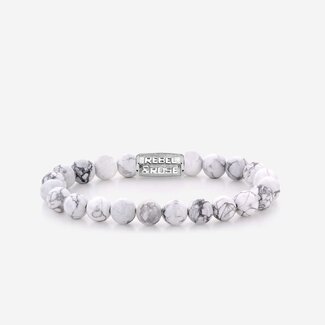 Rebel & Rose RR-80066-S-L Armband Virgin White 8MM L