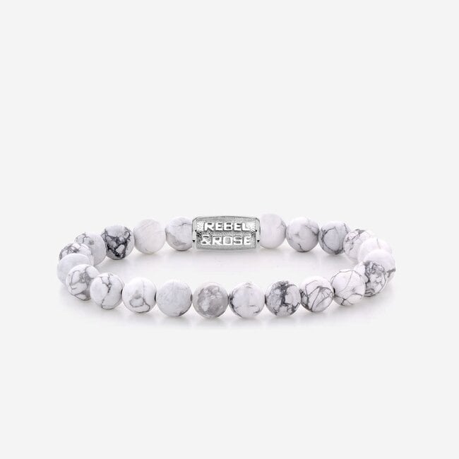 Rebel & Rose RR-80066-S-L Armband Virgin White 8MM L