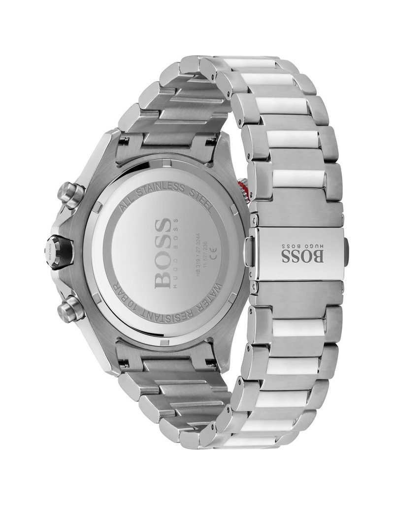 Hugo Boss HB1513823 horloge heren Globetrotter staal blauw - Blinckers  Jewels \u0026 Watches