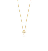 Blush Blush Collier met Hanger 3091YGO 14k Geelgoud Kruis Ketting 42cm