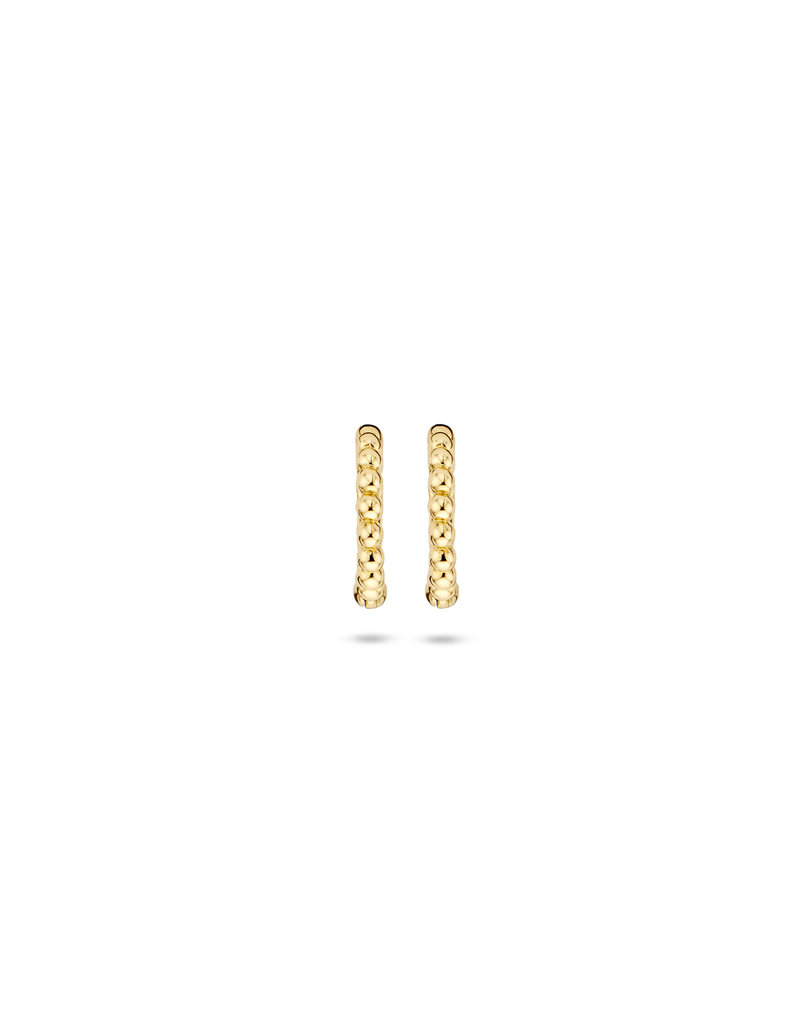 Blush Blush Oorbellen 7230YGO Oorringen 14k Geelgoud met Bolletjes Motief 9mm⌀