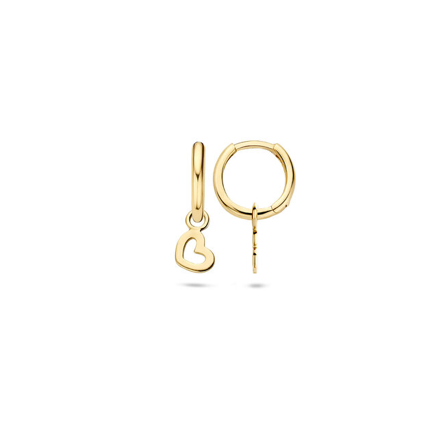 Blush Blush Oorbedels 9057YGO 14k Geelgoud Hartjes Open 8,6mm x 5mm