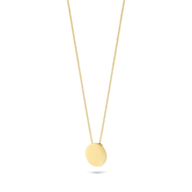 Blush Blush Collier met Hanger 3080YGO 14k Geelgoud Rond 42cm