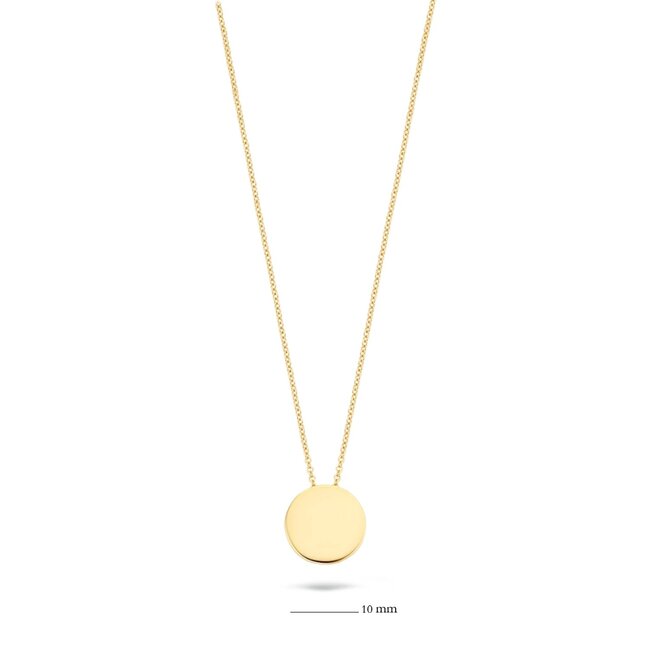 Blush Blush Collier met Hanger 3080YGO 14k Geelgoud Rond 42cm