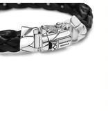 Buddha to Buddha 127BL E  Mangky  Leather Bracelet Black