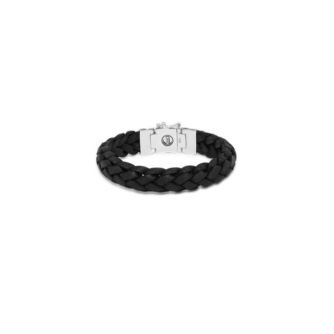 Buddha to Buddha 127BL E  Mangky  Leather Bracelet Black