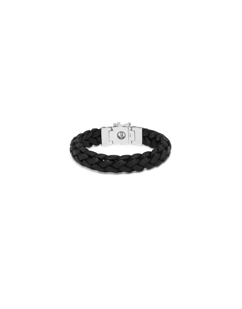 Buddha to Buddha 127BL E  Mangky  Leather Bracelet Black