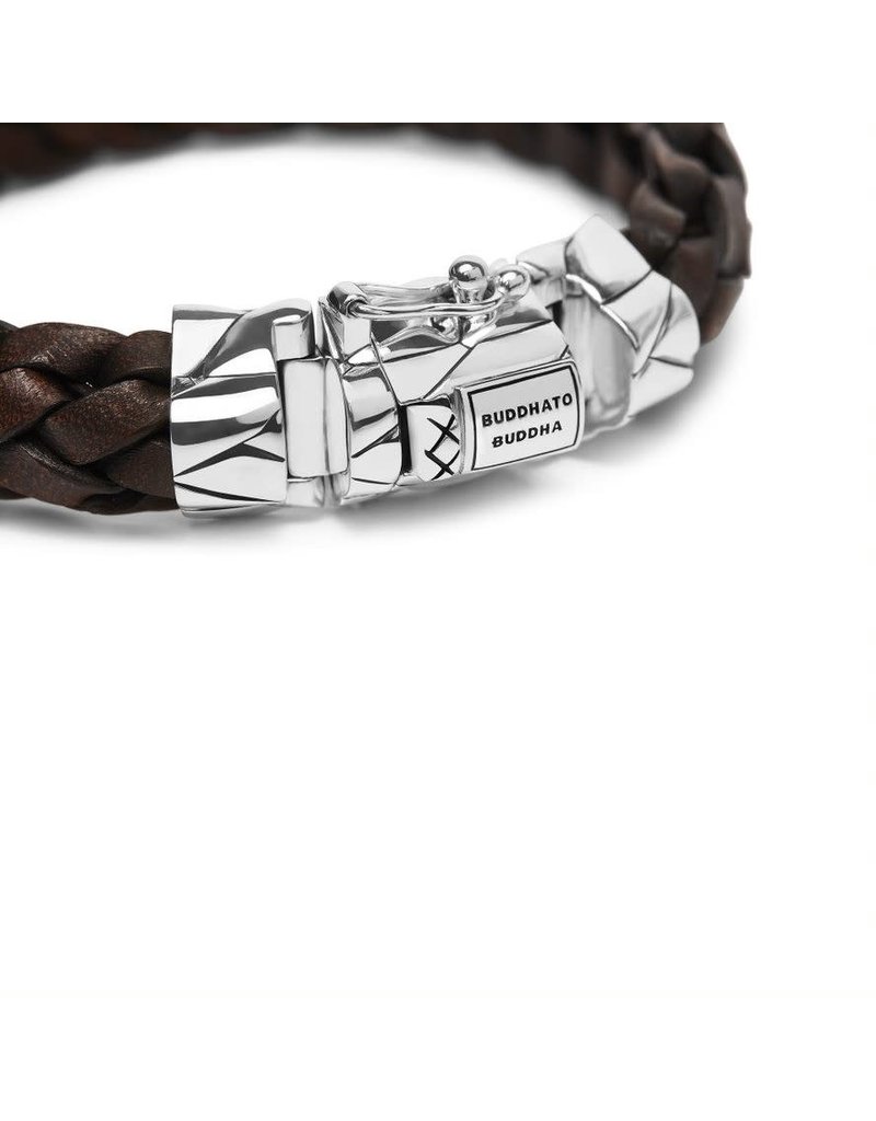 Buddha to Buddha 127BR E+  Mangky  Leather Bracelet Brown