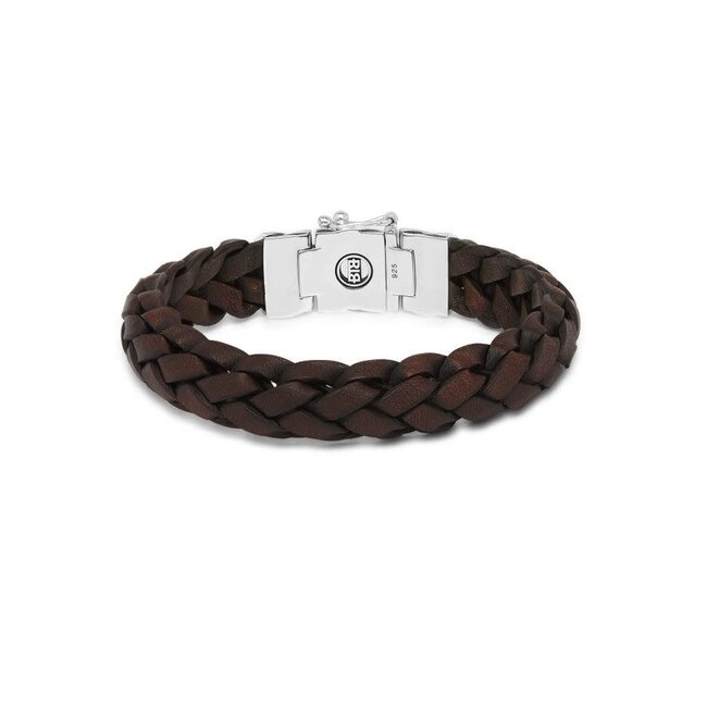 Buddha to Buddha 127BR F  Mangky  Leather Bracelet Brown