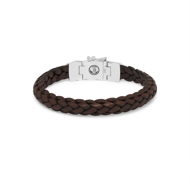 Buddha to Buddha 126BR E  Mangky Small Leather Bracelet Brown
