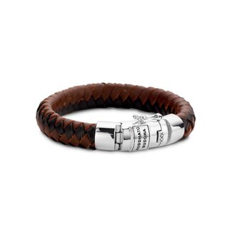 Buddha to Buddha 544Mix  E+ armband Ben mix E+ black brown  - Maat E+ 20CM