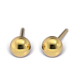 Tiny Tips TT-622 Oorbellen ball - Gold plated - 4mm