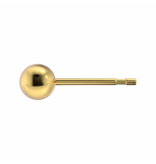 Tiny Tips TT-622 Oorbellen ball - Gold plated - 4mm