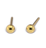 Tiny Tips TT-621 Oorbellen ball - Gold plated - 3mm