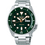Seiko Seiko Horloge SRPD63K1 5 Sports Staal Automatic 100m Waterdicht met Groene Wijzerplaat42mm