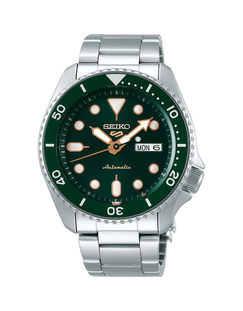 Seiko SRPD63K1 5 Sports Automatic Staal Groen