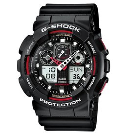 Casio G-Shock CASIO G-Shock GA-100-1A4ER horloge ana/digi zwart/rood