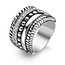 Ti Sento Milano Ti Sento Ring 1835ZI/56 Zilver Gerhodineerd met Zirkonia en verschillende Motiefjes Maat 56