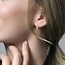 Blush Blush Oorbellen 7134YZI 14k Geelgoud met Zirkonia 1.9mm x 10.8mm