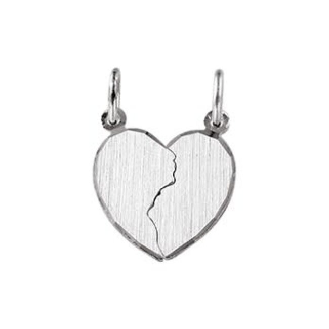 Blinckers Jewellery Huiscollectie BJ Hanger 10.05484 Zilver Gebroken Hart