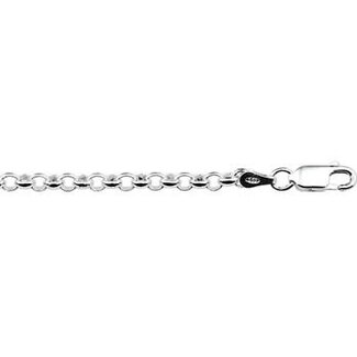 Blinckers Jewellery Huiscollectie BJ Armband 13.21787 Zilver Jasseron 3mm - 13cm