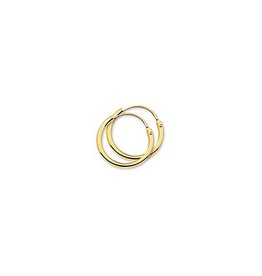 Blinckers Jewelry Huiscollectie 40.18323 oorbellen creool 14 krt Goud 15x1.3mm