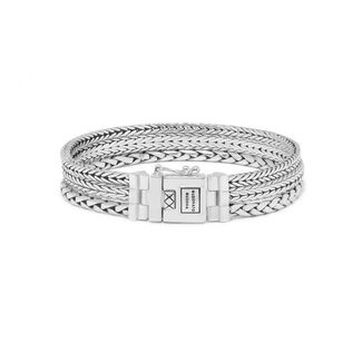 Buddha to Buddha Buddha to Buddha J104 F Ellen Armband Triple Mini Silver Maat F