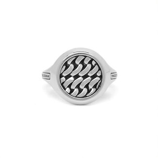 Buddha to Buddha Buddha to Buddha Ring 052 20 Tangguh Signet Chain Zilver Maat 20
