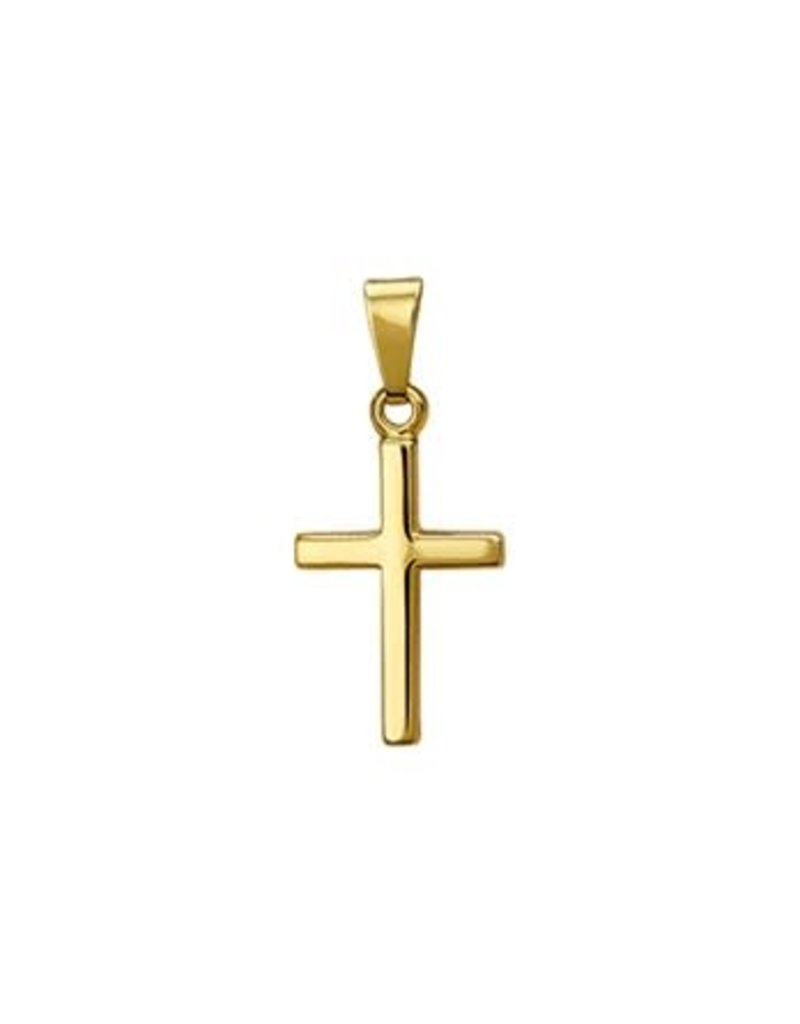 Blinckers Jewelry Huiscollectie BJ 40.18517 hanger 14k  goud kruisvoor aan collier  14.5 X 10 mm