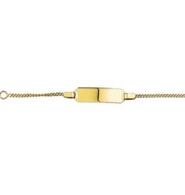 Blinckers Jewelry Huiscollectie BJ 40.18438 Armband Graveerplaat 14Krt Goud