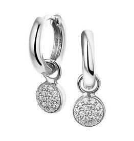 Blinckers Jewelry Huiscollectie 13.27089 Oorbellen Creool met hanger Zirkonia