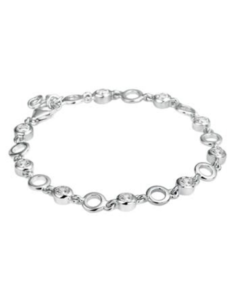 Blinckers Jewelry Huiscollectie 13.22363 Armband zilver met Zirkonia