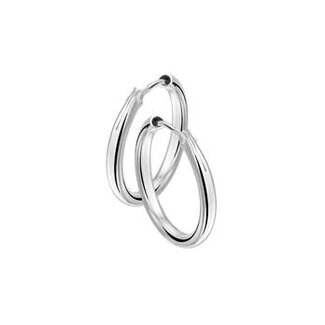Blinckers Jewellery Huiscollectie BJ Oorbellen 13.22224 Zilver Oorringen Buis 38,0mm x 2,1mm