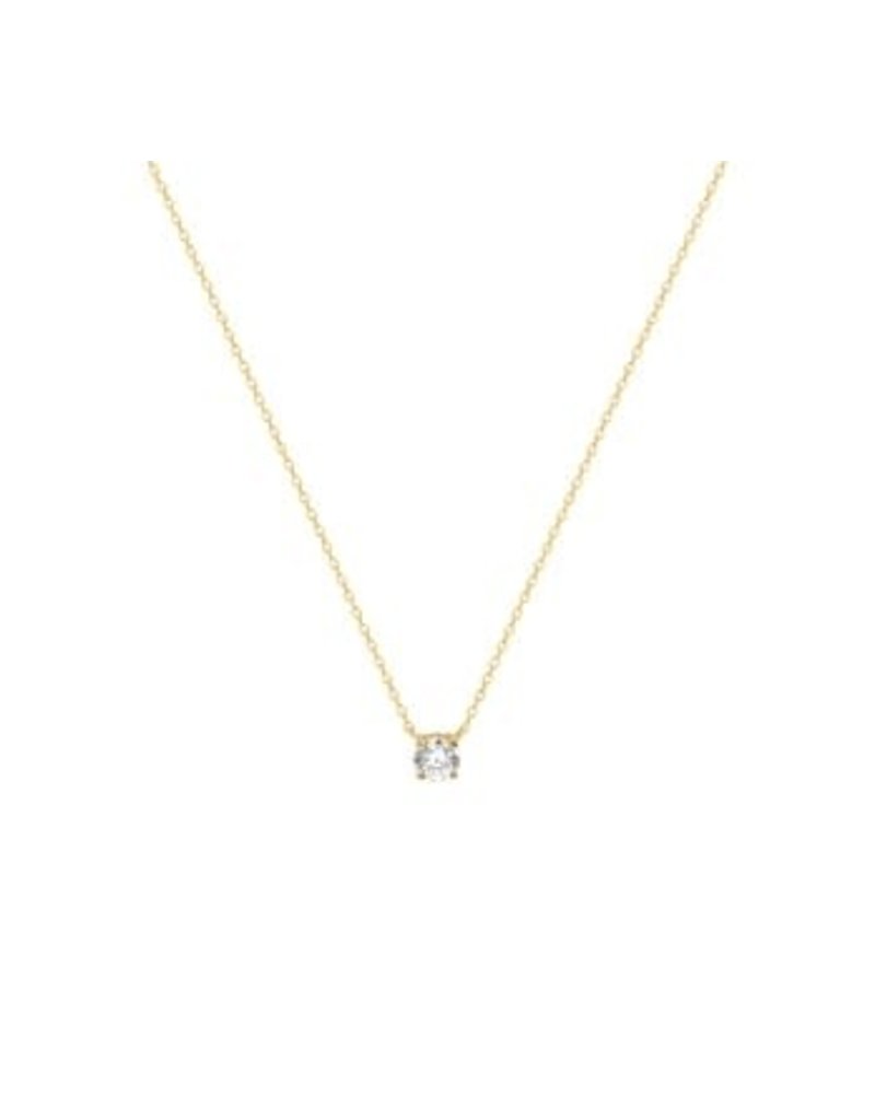 Blinckers Jewelry Huiscollectie 40.18340 Ketting 14Krt goud met hanger Zirkonia