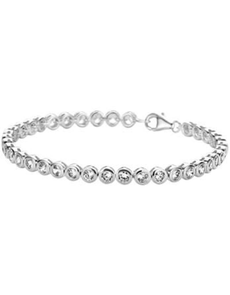 Blinckers Jewelry Huiscollectie 13.22365 Tennis Armbandje Zilver met Zirkonia 18CM