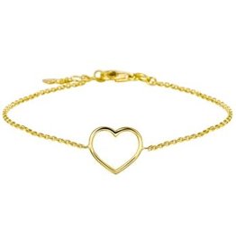 Blinckers Jewelry Huiscollectie 40.18467 Armband 14 krt goud met hart