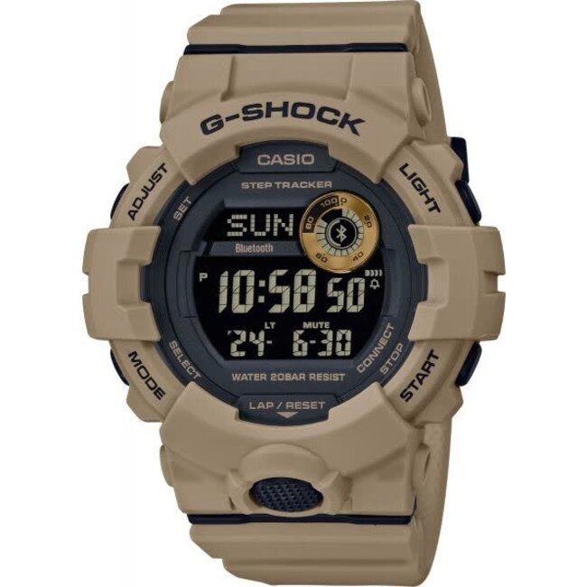 Casio G-Shock G Shock Horloge GBD-800UC-5ER  Digitaal Quartz Beige